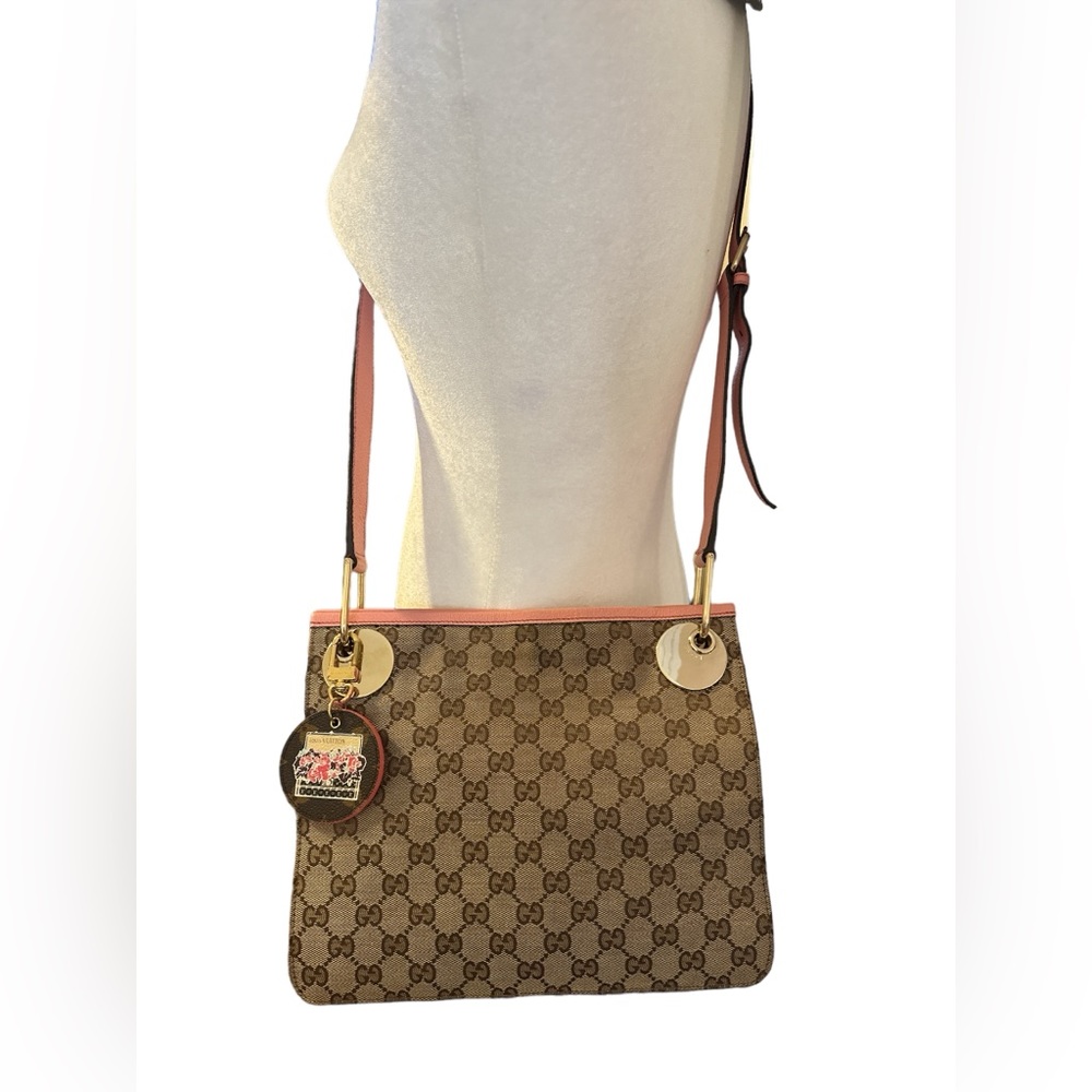 GUCCI GG MONOGRAM CROSSBODY BROWN CANVAS 🌟 AUTHENTIC 🌟